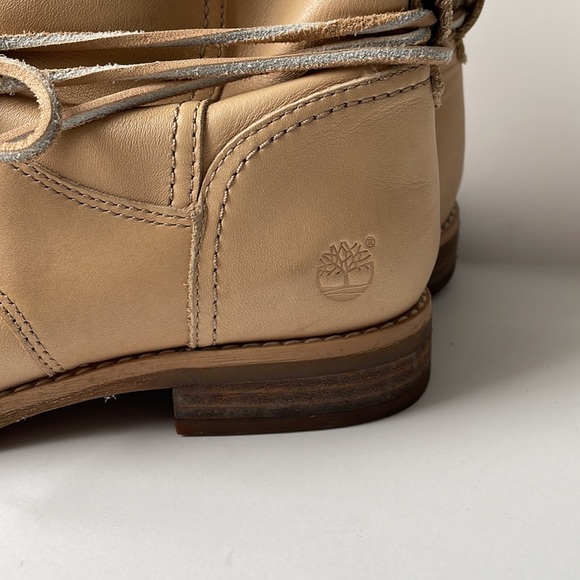 Timberland Earthkeepers Savin Hill Leather Moto Style Boot Tan Casual Streetwear - Picture 2 of 6